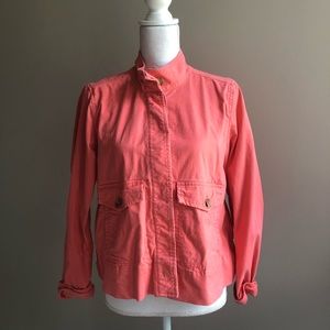 GAP coral jean jacket / dress coat